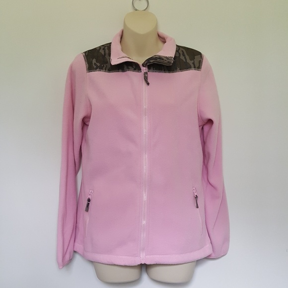 Pink Camo Fleece Jacket - Picture 1 of 8